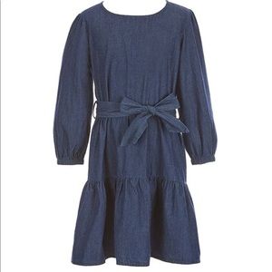 Copper Key Girls Belted Tiered Dress, Size M